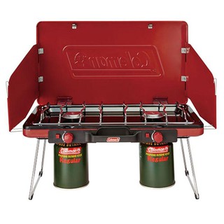 เตาแก๊ส 2 หัว coleman jp powerhouse lp 2-burner stove red tcol0102