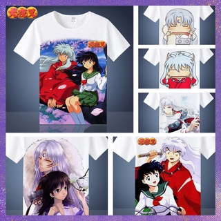 อินุยาฉะ โซมาร เสื้อผ้าอะนิเมะ แม่มด Inuyasha กิโมโน Kikyō ญี่ปุ่น แขนสั้น เสื้อยืด ชาย หญิง ชุดคู่ ชุดแม่ลูก 2