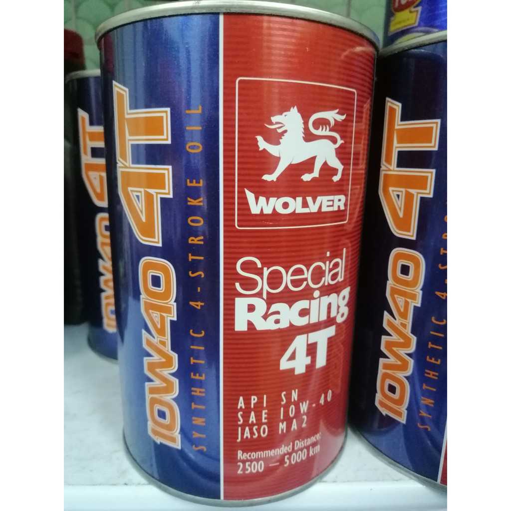[ราคาสุดดี] Wolver Racing 10w40 1L Oil สําหรับรถคู่มือ