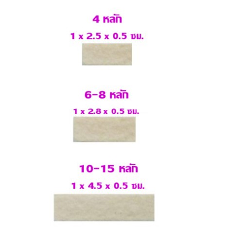 สักหลาด เครื่องตีเบอร์ (ราคาต่อ 1 ชิ้น)