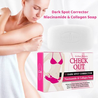 Niacinamide &amp; Collagen Soap สบู่ผิวขาว เปลี่ยนผิวหมองคล้ำให้ขาวกระจาง 40g