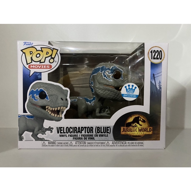 Funko Pop Velociraptor Blue Jurassic World Dominion Exclusive 1220 Shopee Thailand 