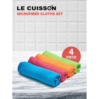 LE CUISSON ชุดผ้าไมโครไฟเบอร์ 4 ผืน ต่อเซ็ต