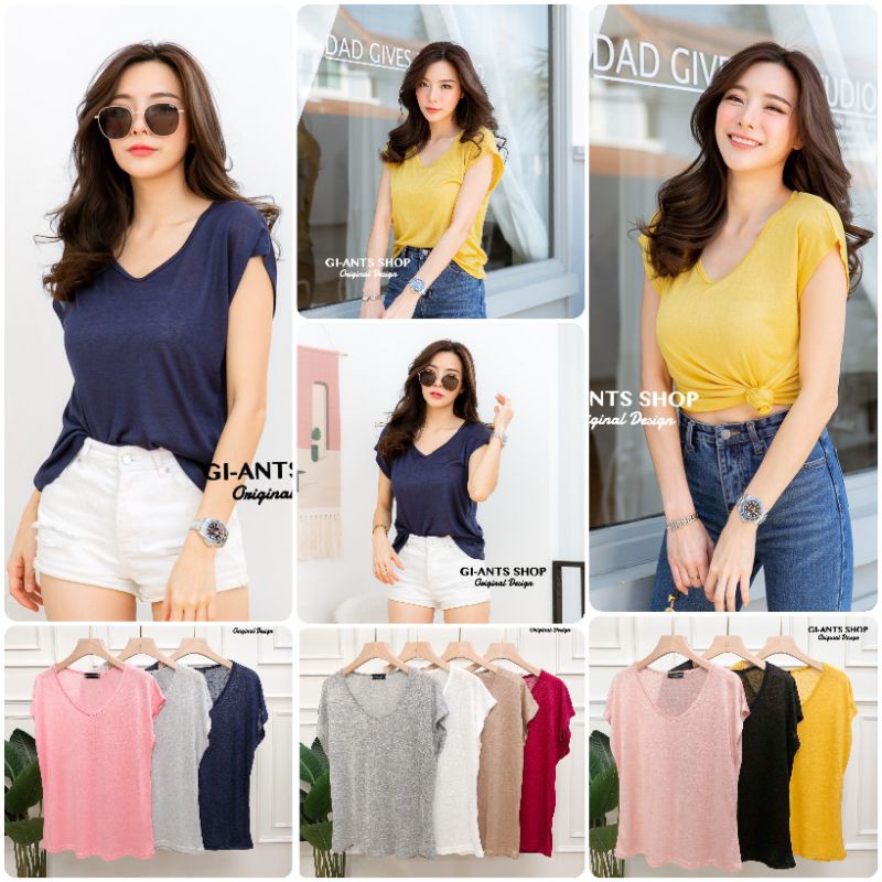 GI-ANTS เสื้อยืดคอยูวีแขนผ้าสลาฟในตัว G49