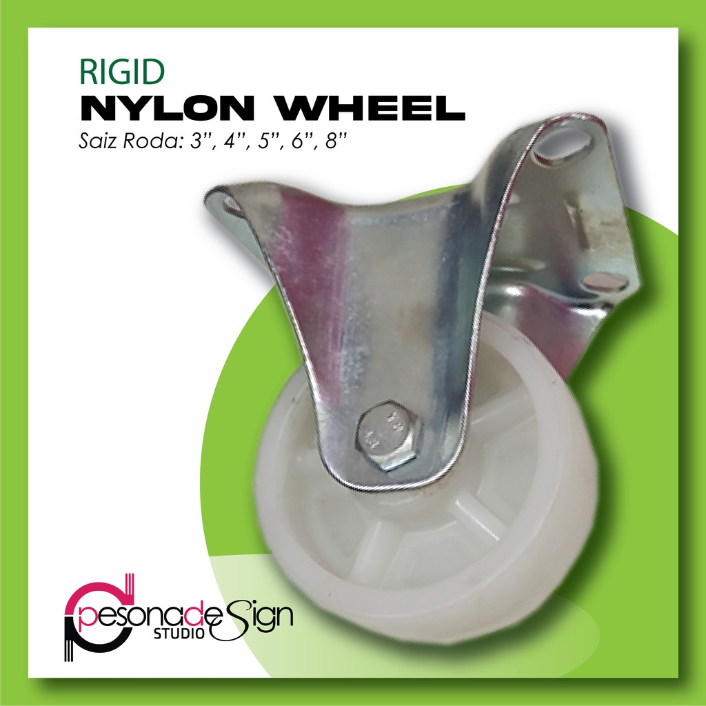 HEAVY DUTY RIGID NYLON WHEEL