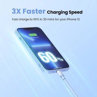 Ugreen สาย USB C เป็น Lightning 3 ฟุต - สายเคเบิล Lightning iPhone ได้รับการรับรอง MFi, PD 20W USBC Lightning Cable สีดํา นุ่มพิเศษ