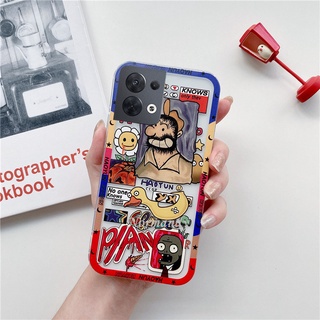 Ready Stock เคสโทรศัพท์ New Casing OPPO Reno8 Pro 5G / Reno7 Pro 7 Z 5G 4G Creative Cartoon Plant Zombie Handphone Case Silicagel TPU Softcase Shockproof Protection Case Transparent Back Cover เคส