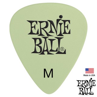 Ernie Ball® Super Glow Pick ปิ๊กกีตาร์ เรืองแสงได้ในที่มืด (Medium: 0.72 mm / P09225) ** Made in USA **