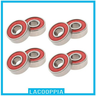 (Lacoopia) ตลับลูกปืน ABEC-9 สำำหรับสเก็ตบอร์ด 8 ชิ้น