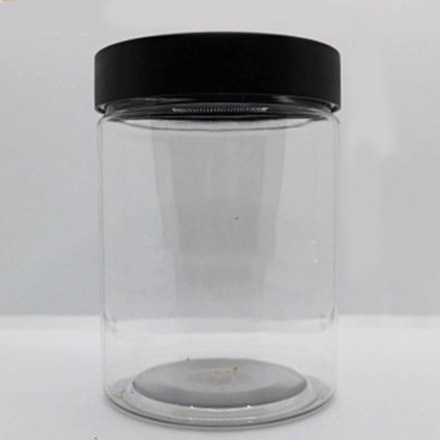 กระปุกพลาสติก เนื้อ PET พร้อมฝาดำด้าน ขนาด 500  มล. ฝาเกลียว (แพ็ค 10 ใบ) - รูปที่ 2