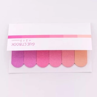 [สวยน่าใช้] กระดาษโน๊ต Guest Book โทนสี Post Sticky Note กระดาษโน้ต ตกแต่ง diy หนังสือ สมุด โต๊ะทำงาน