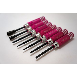 Screw Drivers Mini Tools Set Pink For RC Car Crawler Drift Toy,DIY, Hobby