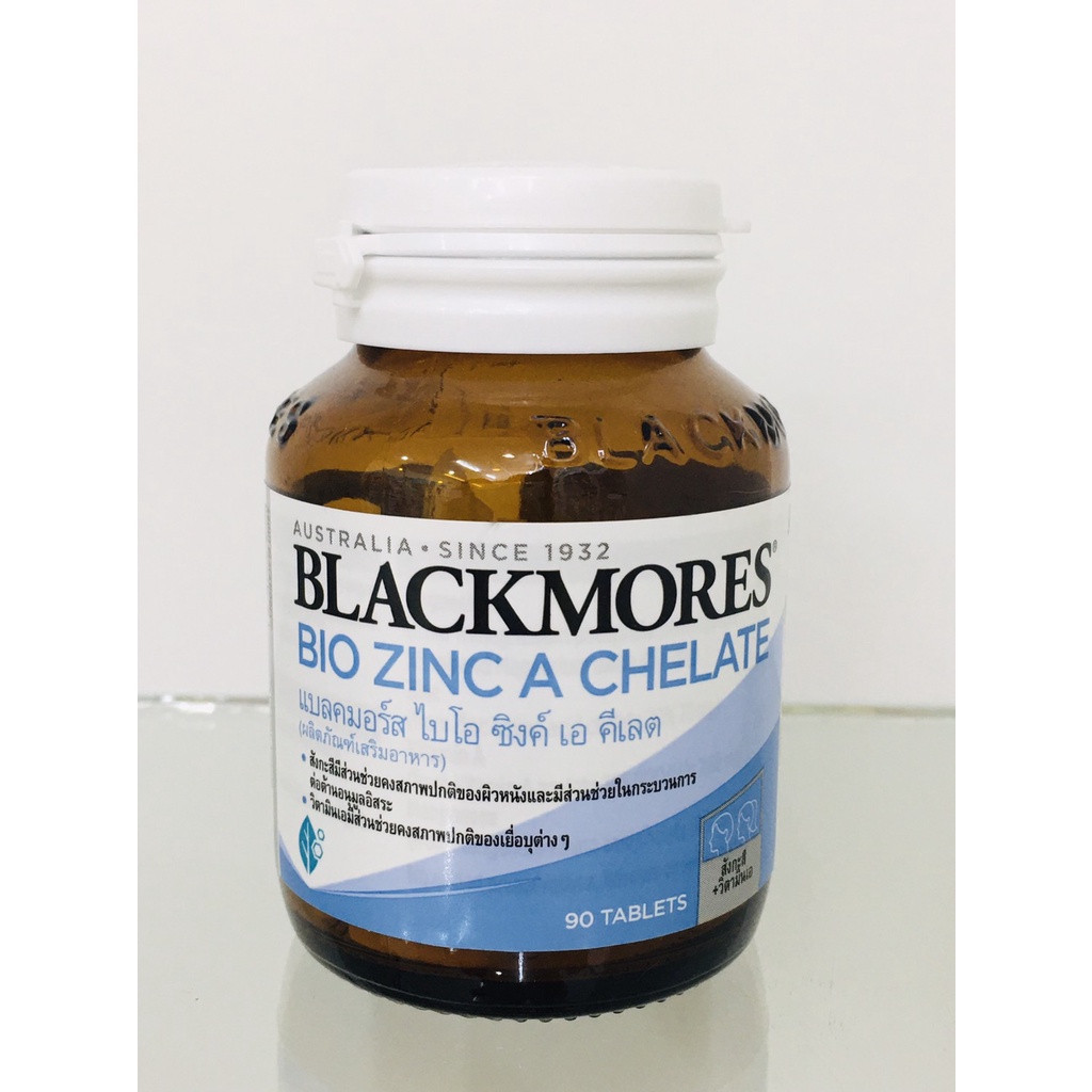 BLACKMORES BIO ZINC A CHELATE แบลคมอร์ส ไบโอซิงค์เอคีเลต 90 เม็ด