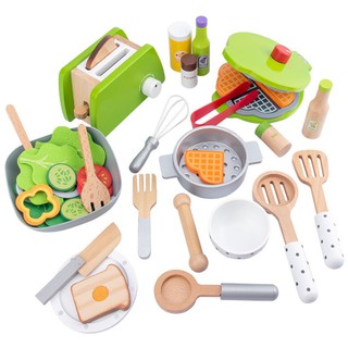 Wooden Kid  ชุดเครื่องครัวหนูน้อยรักษ์โลก  Organic kitchenware