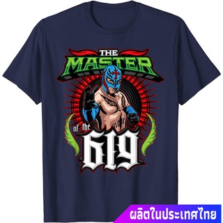 เสื้อยืดผ้าฝ้ายพิมพ์ลายขายดี [S-5XL]มวยปล้ำอาชีพ มวย มวยปล้ำลีก อเมริกา WWE Rey Mysterio คอกลม แฟชั่น  ผ้าฝ้ายแท้ เสื้อย