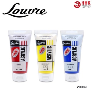 Louvre(ลูฟท์) สีอคริลิค ขนาด 200 ML. มีให้เลือก 36 สี