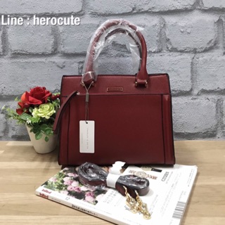 CHARLES &amp; KEITH FRONT ZIP STRUCTURED BAG ส่งฟรีEMS