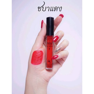 Noy Lip Matte ลิปแมท - สีชบาแดง น้อยลิปแ​ม​ท ลิปน้อย ลิปสติก ลิปแมท ลิปติดทน กันน้ำ ริมฝีปากชุ่มชื้น