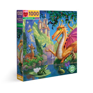 eeBoo Kind Dragon 1,000 Pc Sq Puzzle - จิ๊กซอว์รูปมังกรที่แสนใจดีแบบ 1,000 ชิ้น