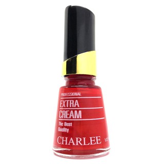 Charlee Nail Polish ยาทาเล็บชาลี 15 ml. สีมุกผสมกากเพชร เบอร์ 187