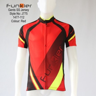 เสื้อจักรยานแขนสั้นผู้ชาย FUNKIER รุ่น J-775 แดง