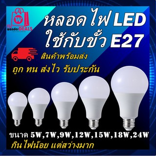 หลอดไฟ LED ขั้วเกลียว E27