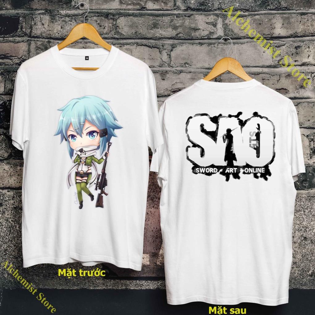 เสื้อยืด Sinon - เสื้อยืด Sword Art Online นุ่ม - โปร่ง - SAO-046