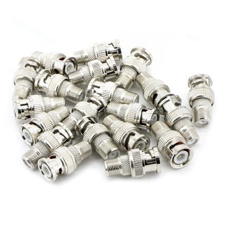 20pcs BNC Male Plug to F Female Jack Adapter Coax Connector Coupler adapter0PCS)