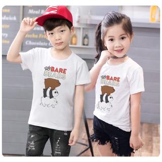 เสื้อยืดคอกลมแขนสั้นลายการ์ตูน we bares