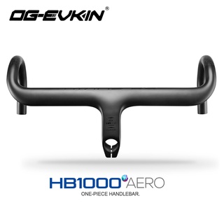 OG-EVKIN Carbon Integrated Bike Handlebar One Piece Handle Bar 28.6mm Matt Road 400/420/440mm Bicycle Handlebar