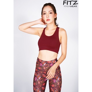 สปอร์ตบรา บราโยคะ บราออกกำลังกาย Fitz - Inversion Bra - Red Biking *พร้อมส่ง*