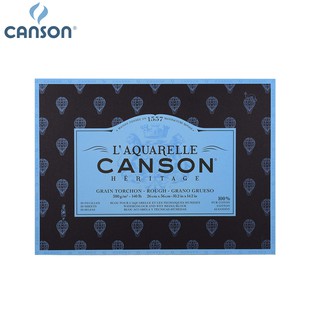 Canson บล็อค เฮอริเทจ เกรดมืออาชีพ ผิวหยาบ ขนาด 26×36 ซม. หนา 300 แกรม บรรจุ 20 แผ่น 100720012