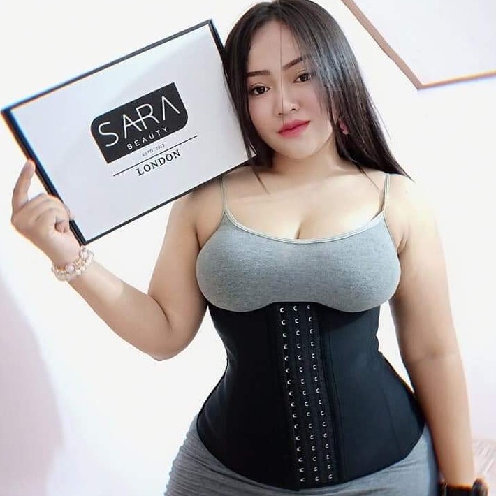 ที่รัดหน้าท้อง ครึ่งตัวรุ่นปกติ 11 นิ้ว Sara Beauty London แท้ 100% ที่รัดเอว Waist Trainer