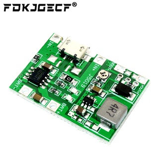 บอร์ดโมดูลชาร์จแบตเตอรี่ลิเธียม Li-ion 18650 3.7V 4.2V DC-DC TP4056 DIY