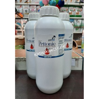 Pettonic-Plus(เพ็ทโทนิค-พลัส)อาหารเสริมธาตุเหล็กและวิตามินสูง บำรุงเลือดสุนัขและแมวชนิดน้ำ ขนาด 1000ml. Exp.02.04.24