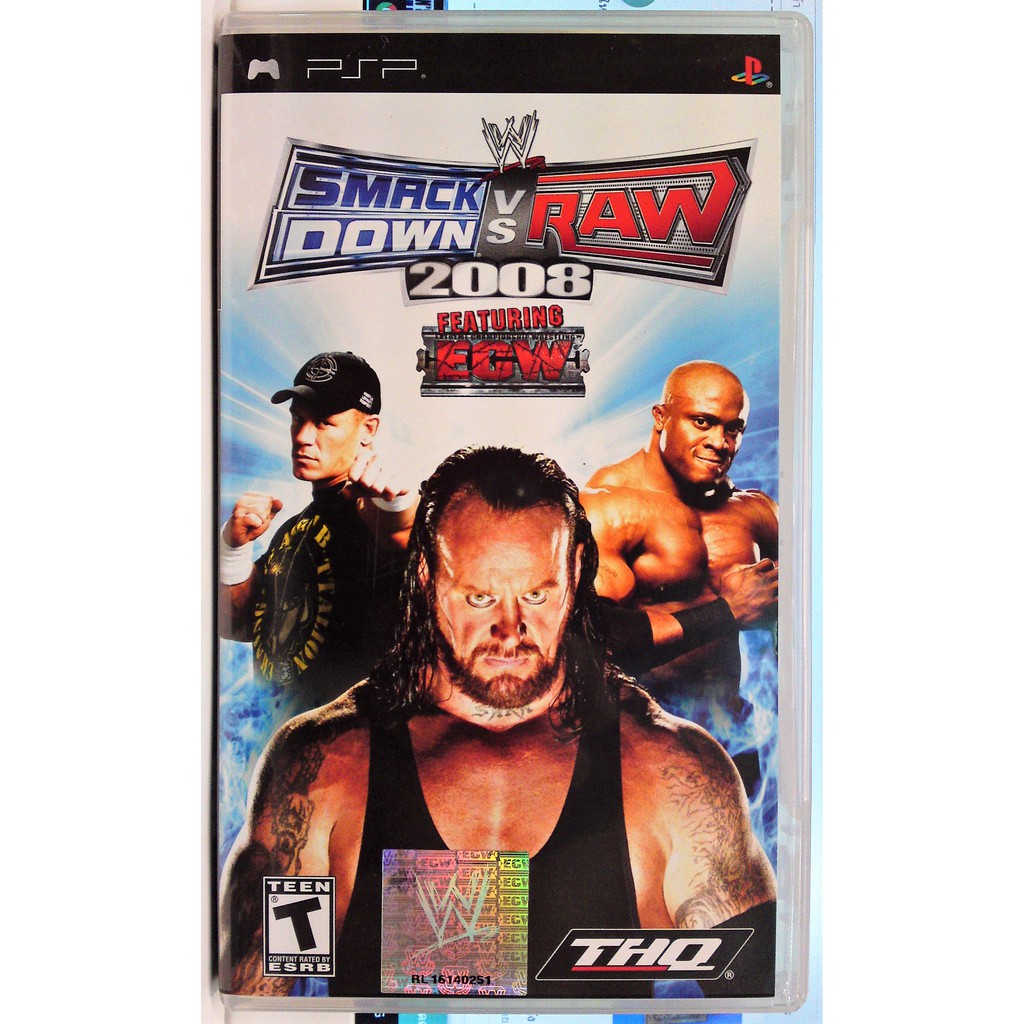 แผ่นเกม PSP มือสอง WWE 2008 (WWE Smackdown vs Raw 2008) แผ่น PSP