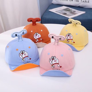 [พร้อมส่ง]หมวกเด็ก cap หมวกเด็ก ลายโดเรมอน แบบใหม่