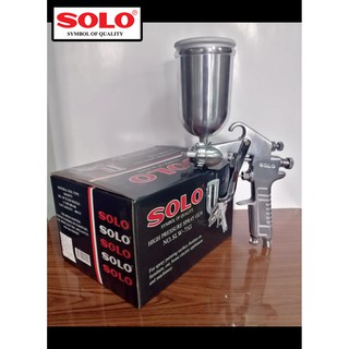 กาพ่นสี(บน) แรงดันสูง ยี่ห้อ โซโล SOLO (รุ่น SL W-71G, W-713G) High Pressure Spray Gun (สีเงิน) สินค้าแท้ 100% by JHW