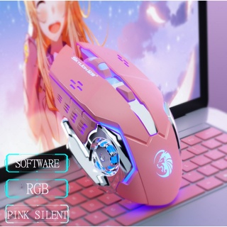 🔥พร้อมส่ง🔥  เมาส์เกมมิ้ง Gaming Mouse RGB MOUSEมีหลายแบบให้เลือก มีสาย/ไร้สาย มีเสียง/ไร้เสียง มาโคร/ไม่มาโคร เมาส์ mous