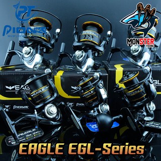 รอกสปินนิ่งอีเกิล PIONEER EAGLE EGL-1000/2000/3000/4000/5000/6000 (สีดำทอง)