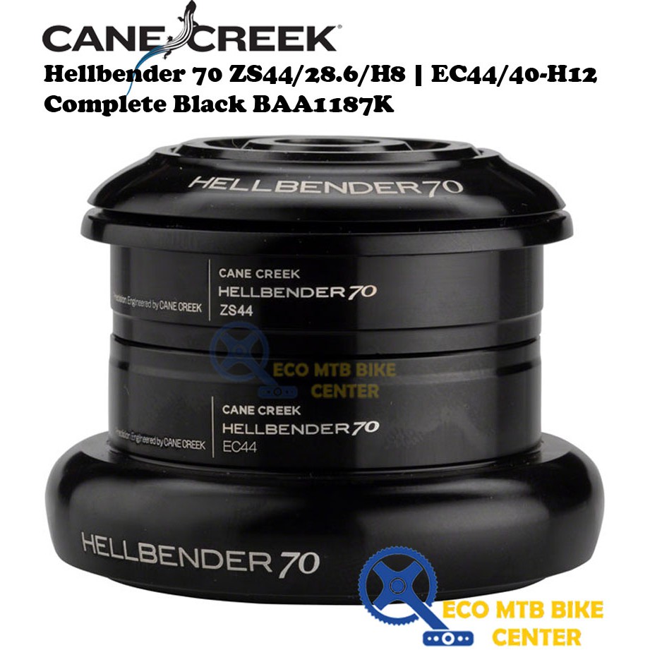 CANE CREEK Hellbender 70 ZS44/28.6/H8 | EC44/40-H12 สมบูรณ์ สีดํา BAA1187K