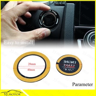 ปุ่มกดสวิตช์กุญแจรถยนต์ สําหรับ Honda Civic FC ปี 2016-2020 Push Start Buton Trim