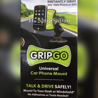 GripGo Universal Adhesive 360°Rotation Car Mount for Mobile Phone GPS