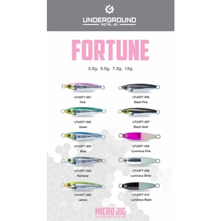 Micro Jig Underground Fortune 3.5 กรัม - 12 กรัม