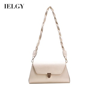 IELGY solid color high-end fashion all-match twist shoulder bag women