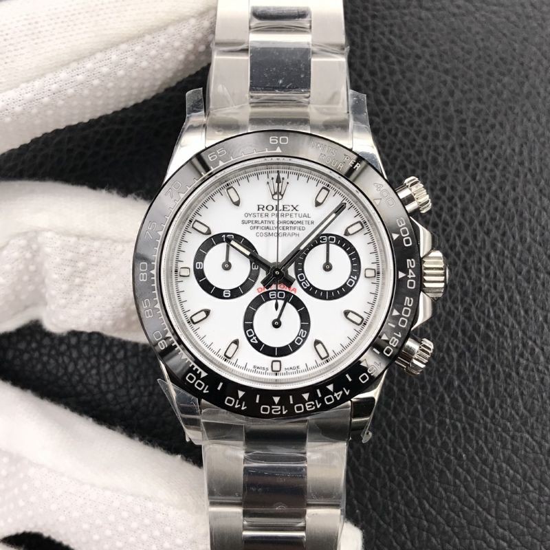 Rolex_daytona Cosmograph 116500Ln SS หน้าปัดสีขาว Swiss 7750 15UE