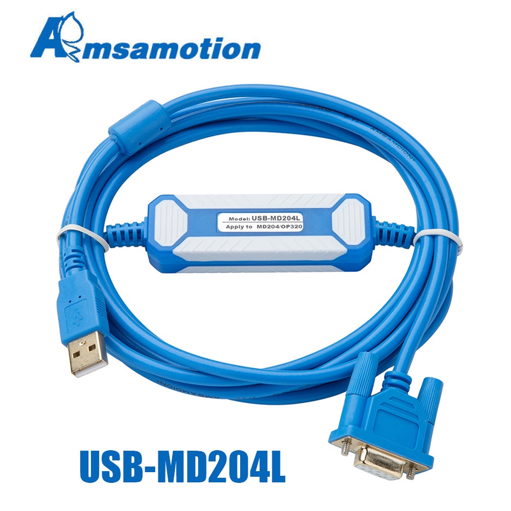 YTH 2.5-3 เมตรสาย USB-MD204L เหมาะสําหรับ MD204L MD306L MD308L หน้าจอสัมผัส HMI ดาวน์โหลดข้อมูลสาย