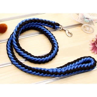 PP-054-2 | สายจูงสัตว์เลี้ยง เชือกถักไนลอน สำหรับสุนัขและแมว พันธุ์เล็ก-ใหญ่ 💜🖤 พร้อมส่ง