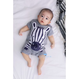 Zuper Mom ชุดหมีเด็กอ่อน แขนสั้น ขาสั้น บอดี้สูทเด็กอ่อน ชุด…
