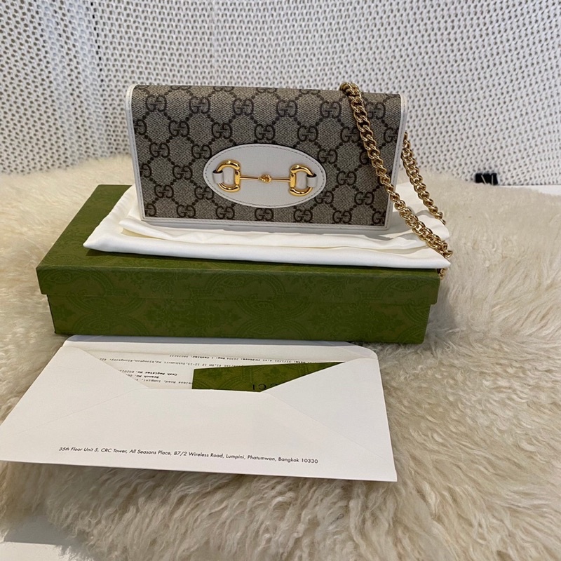 Gucci Horsebit 1955 Wallet With chain (ของแท้ช้อปไทย)